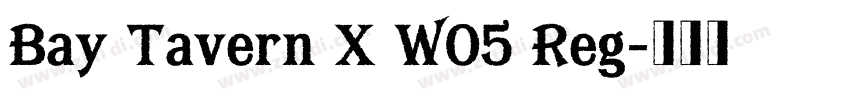 Bay Tavern X W05 Reg字体转换